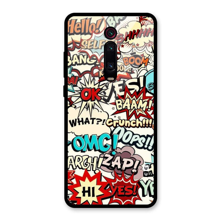 Boom Zap Glass Back Case for Redmi K20 Pro