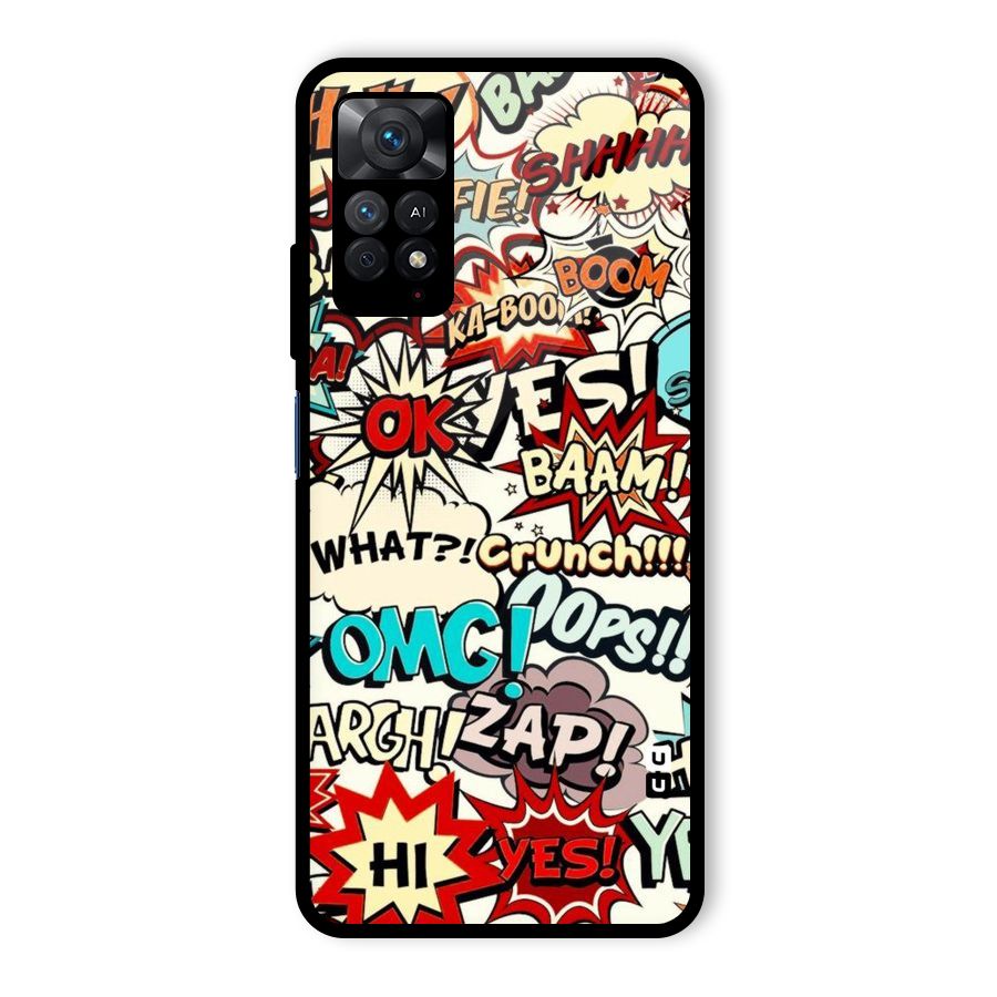 Boom Zap Glass Back Case for Redmi Note 11 Pro