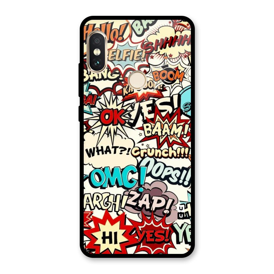 Boom Zap Glass Back Case for Redmi Note 5 Pro