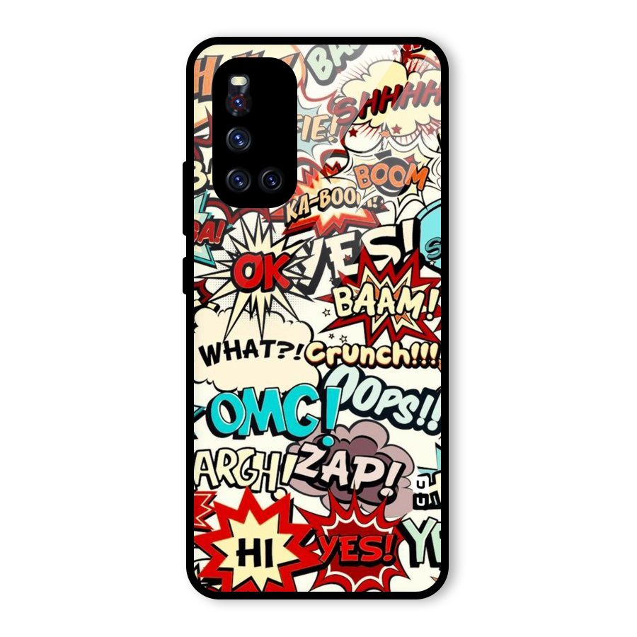 Boom Zap Glass Back Case for Vivo V19