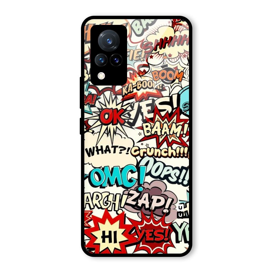 Boom Zap Glass Back Case for Vivo V21 5G