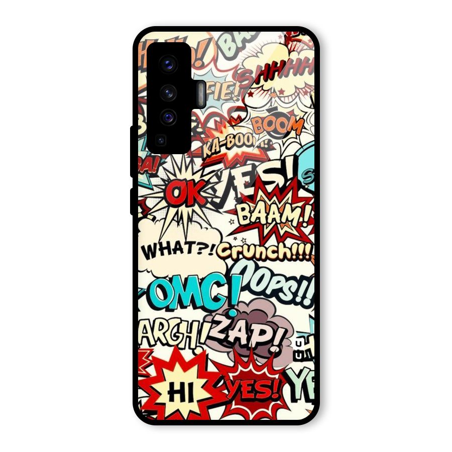 Boom Zap Glass Back Case for Vivo X50