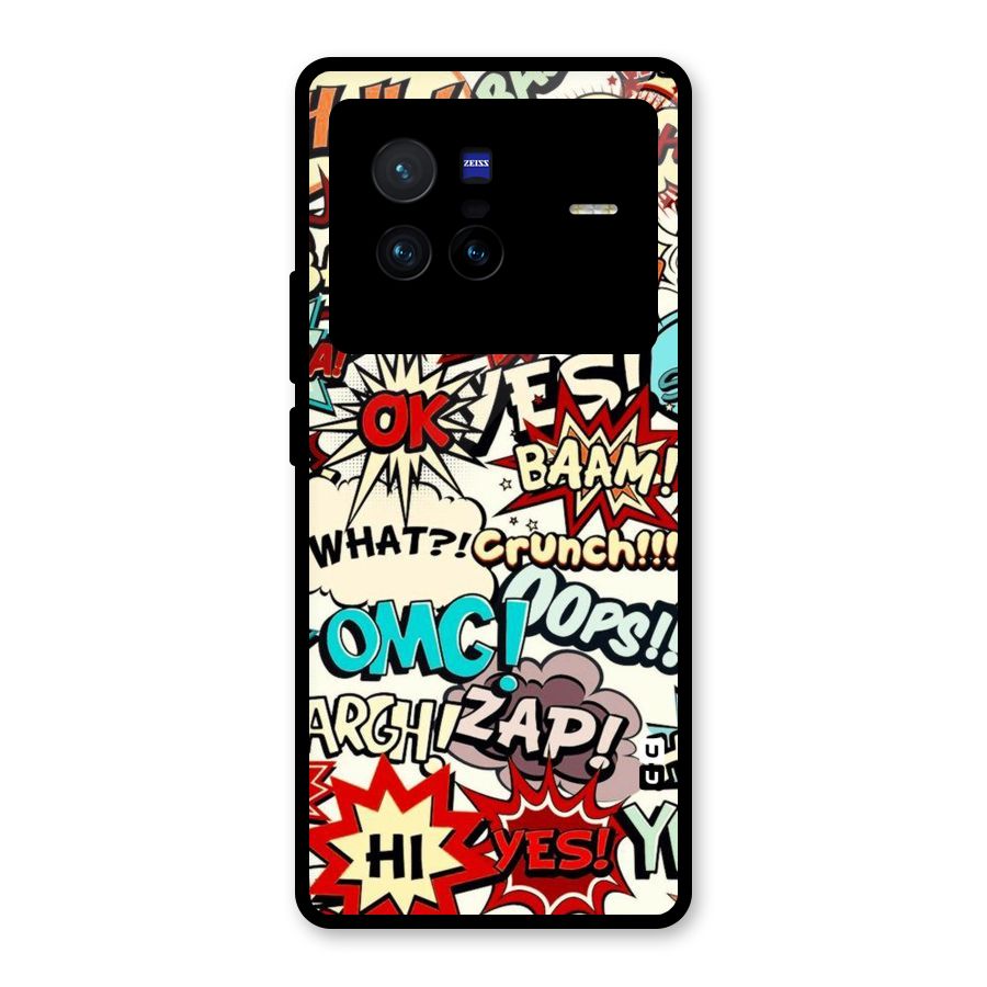 Boom Zap Glass Back Case for Vivo X80