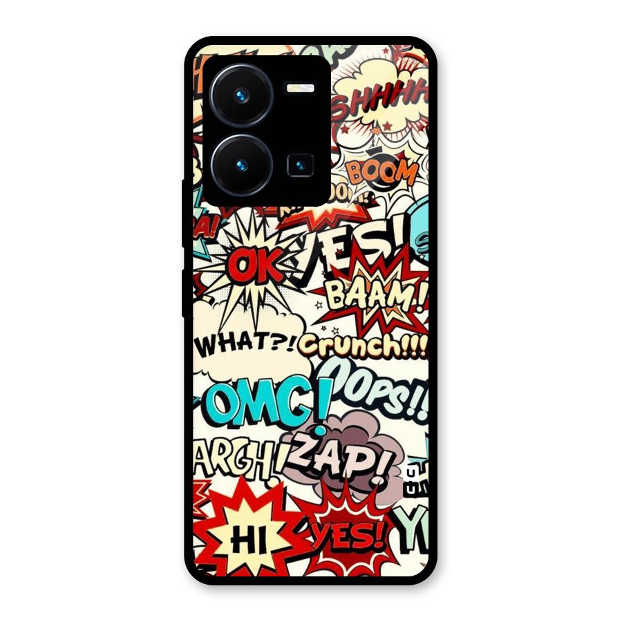 Boom Zap Glass Back Case for Vivo Y35