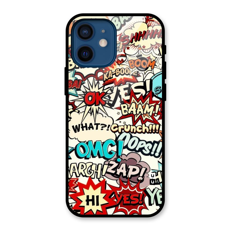 Boom Zap Glass Back Case for iPhone 12 Mini