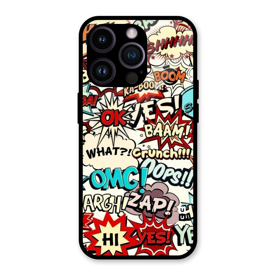 Boom Zap Glass Back Case for iPhone 14 Pro