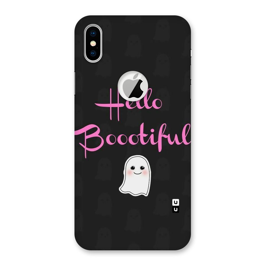 Boootiful Back Case for iPhone X Logo Cut