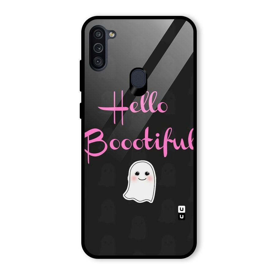 Boootiful Glass Back Case for Galaxy M11