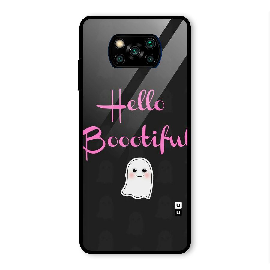 Boootiful Glass Back Case for Poco X3 Pro