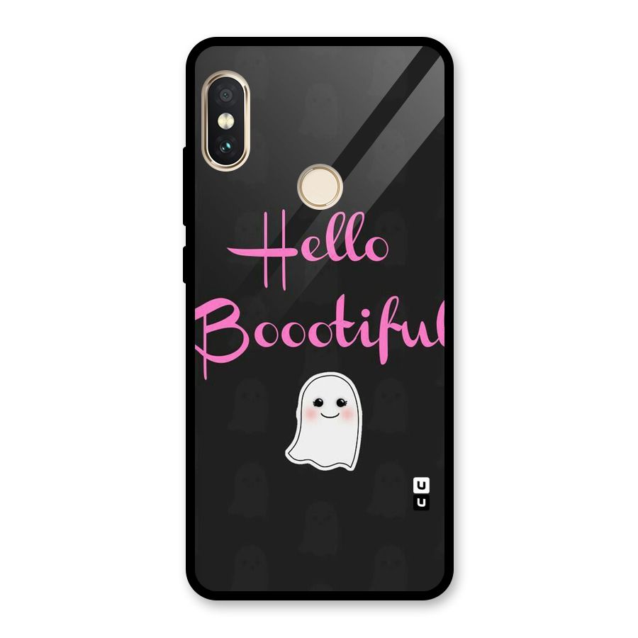 Boootiful Glass Back Case for Redmi Note 5 Pro