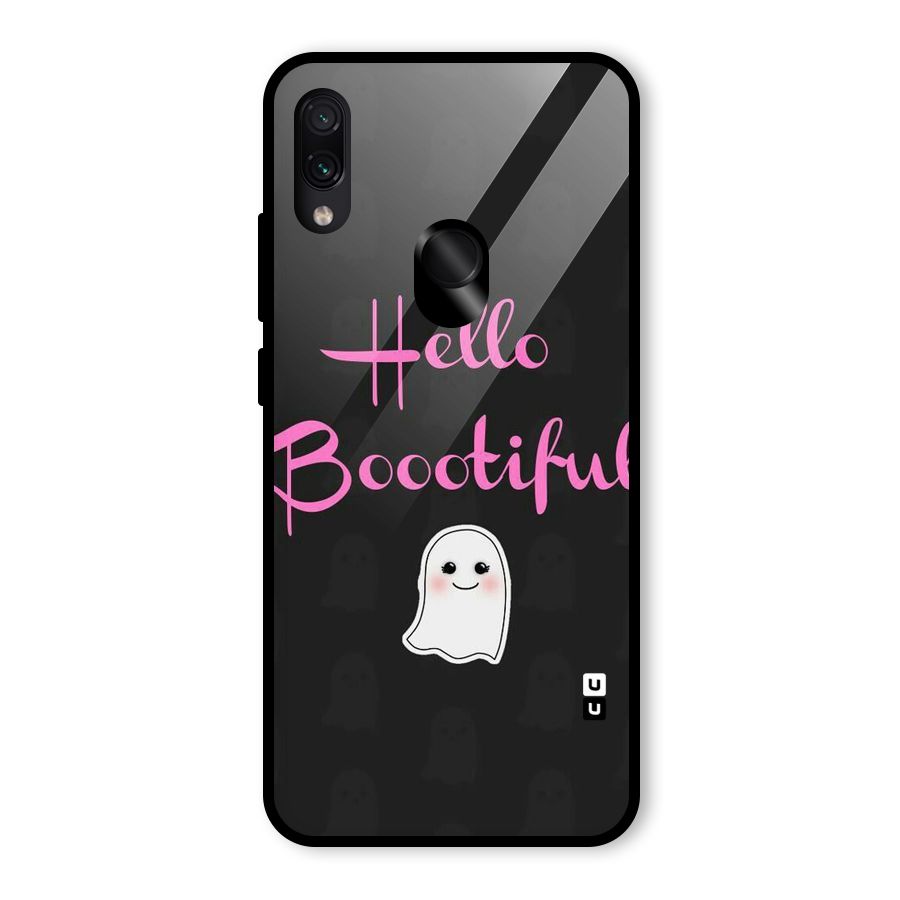 Boootiful Glass Back Case for Redmi Note 7 Pro