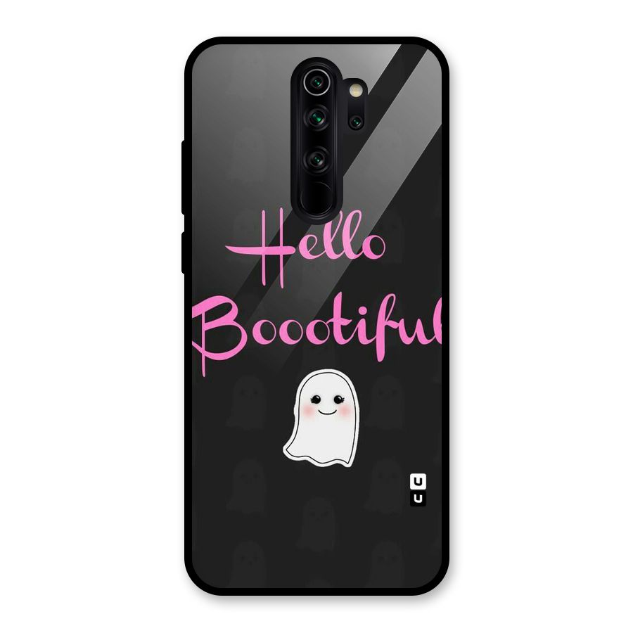Boootiful Glass Back Case for Redmi Note 8 Pro