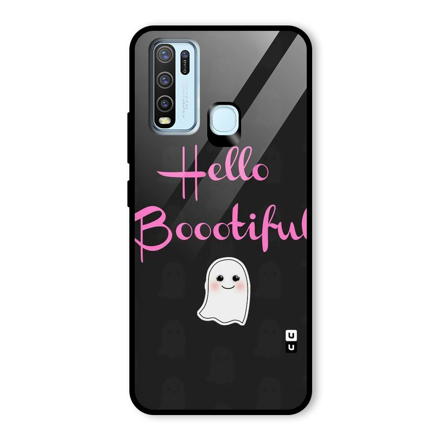 Boootiful Glass Back Case for Vivo Y30