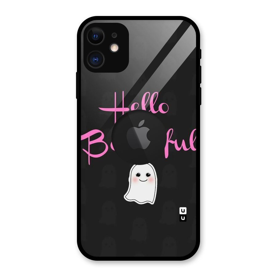 Boootiful Glass Back Case for iPhone 11 Logo Cut