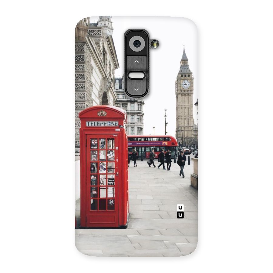 Booth In Red Back Case for LG G2