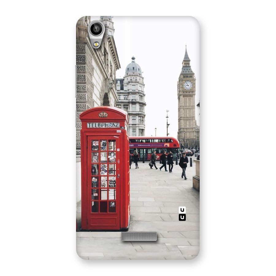 Booth In Red Back Case for Lava-Pixel-V1