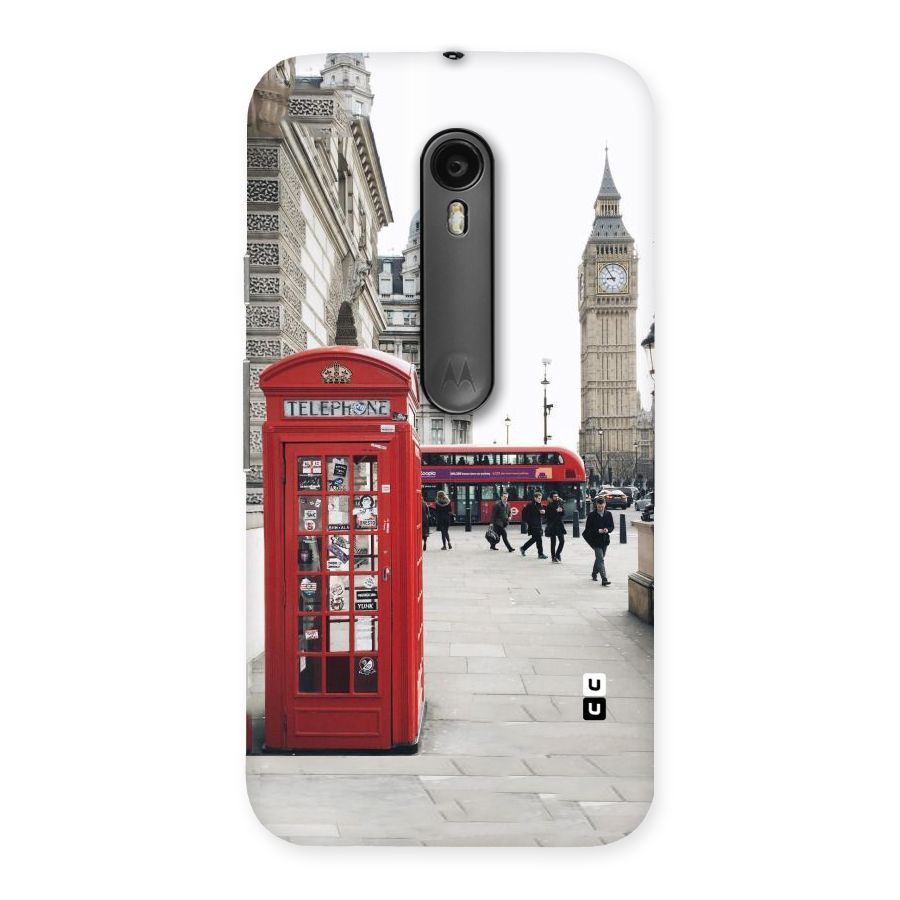 Booth In Red Back Case for Moto G Turbo