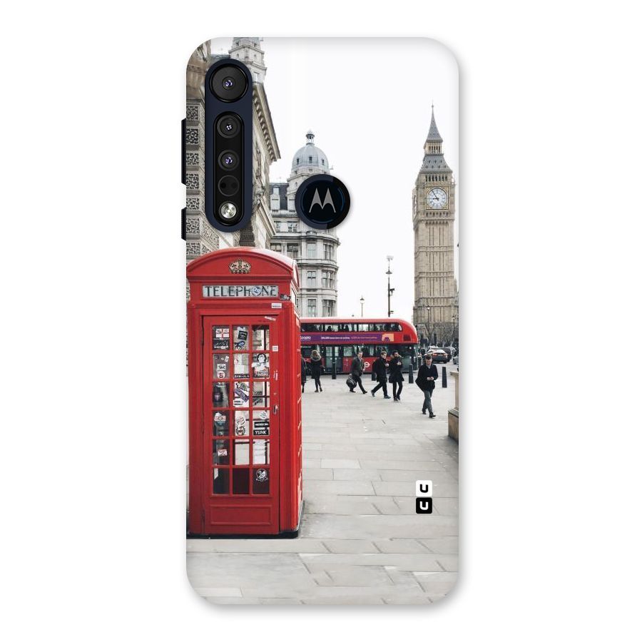 Booth In Red Back Case for Motorola One Macro