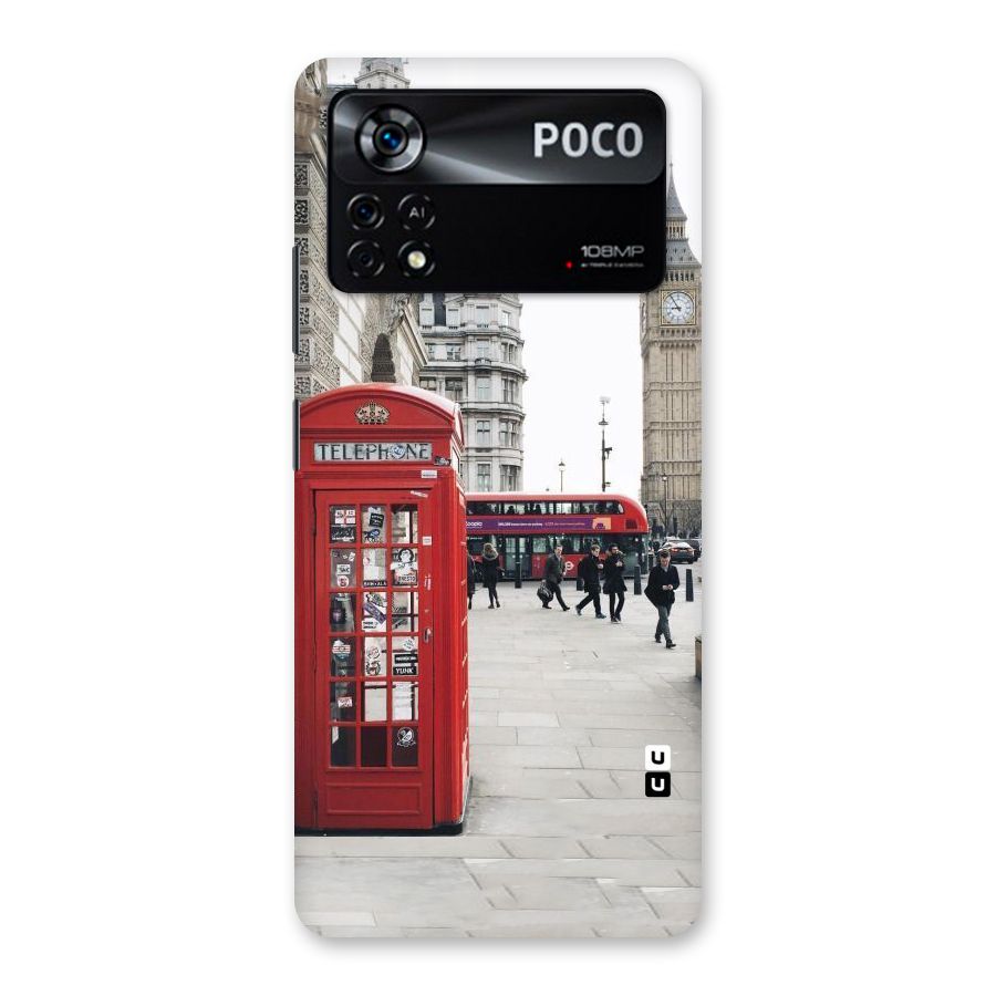 Booth In Red Back Case for Poco X4 Pro 5G