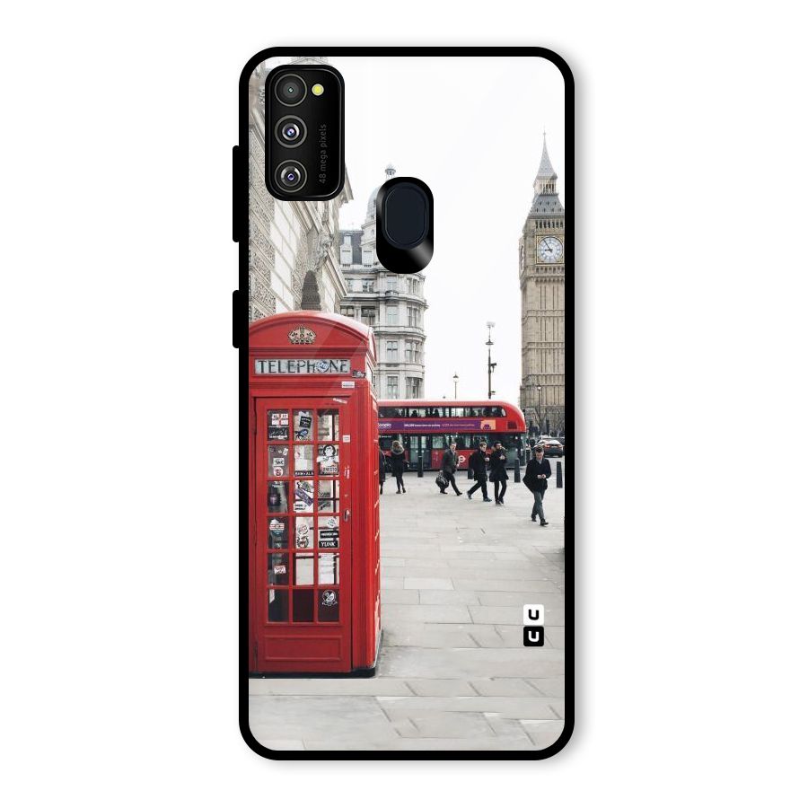 Booth In Red Glass Back Case for Galaxy M30s