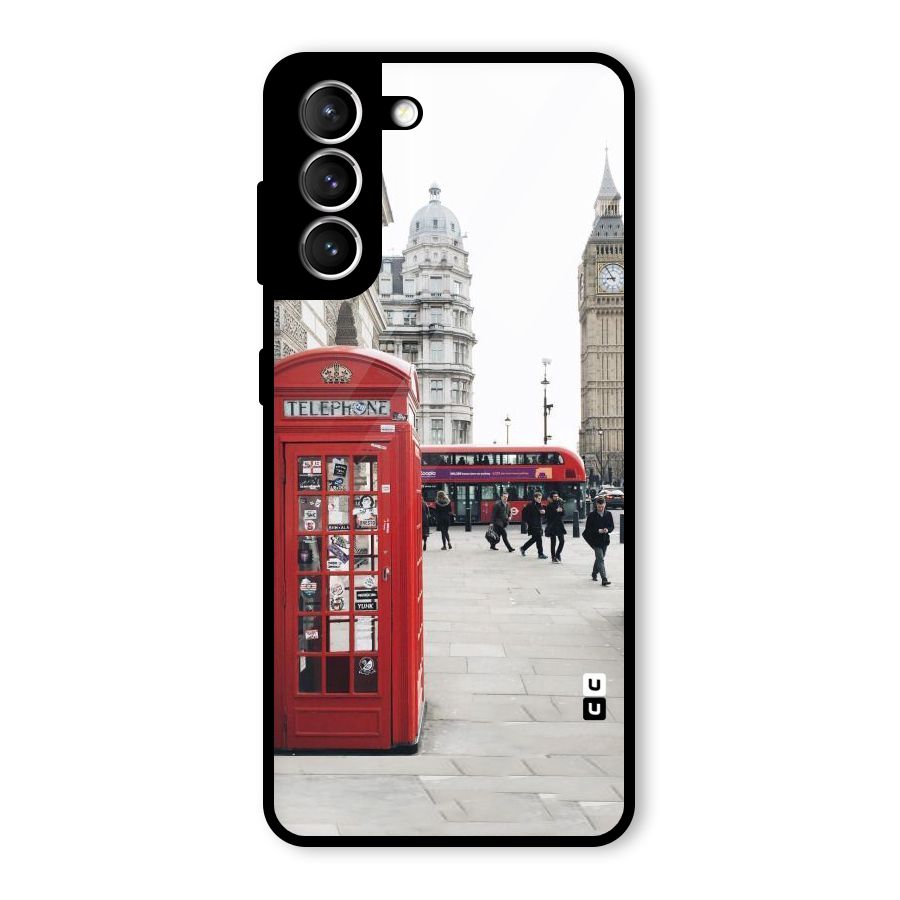 Booth In Red Glass Back Case for Galaxy S21 5G