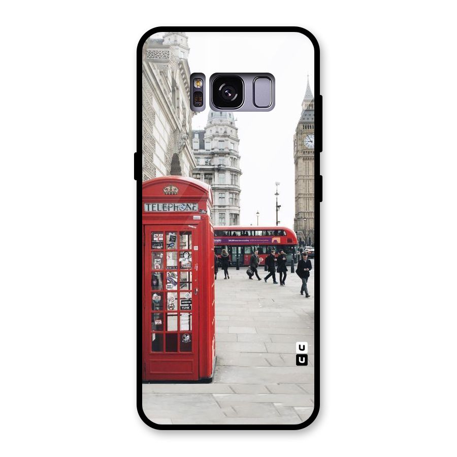 Booth In Red Glass Back Case for Galaxy S8