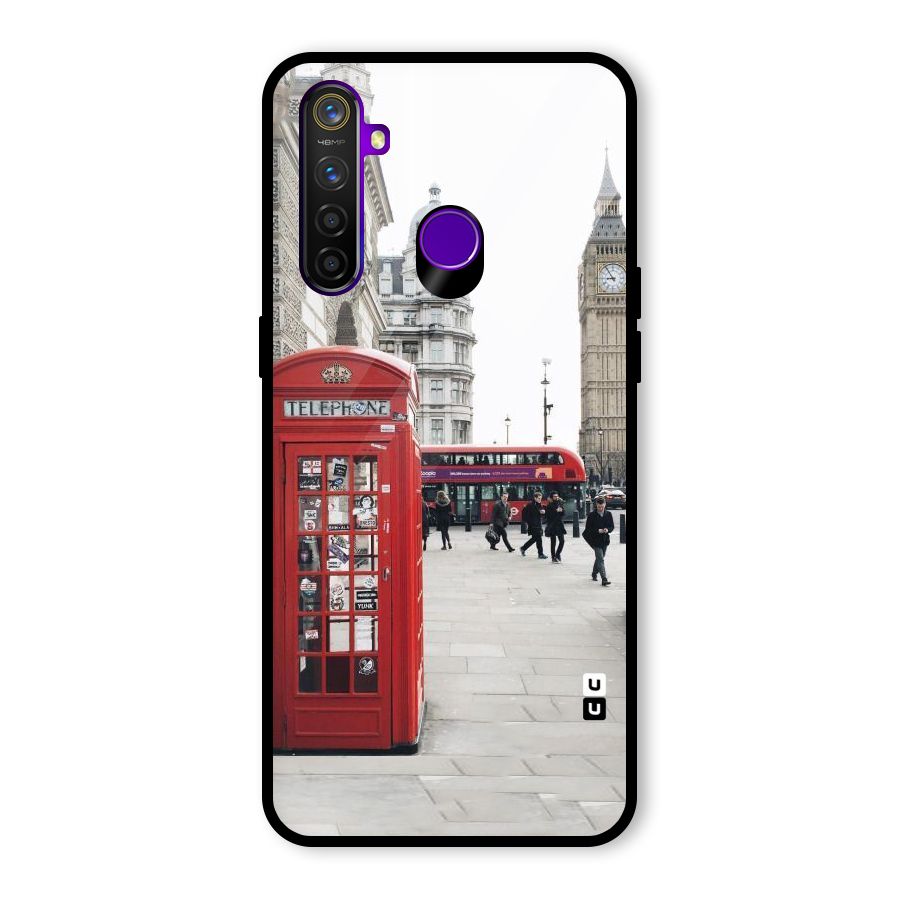 Booth In Red Glass Back Case for Realme 5 Pro