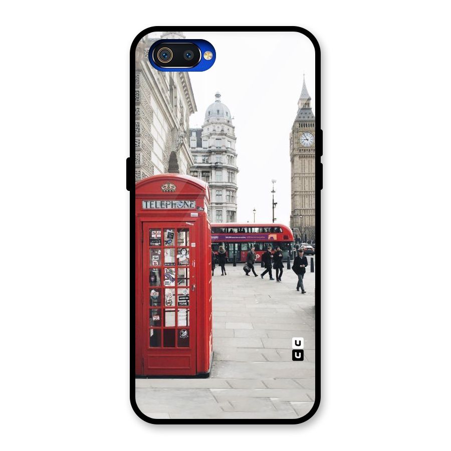 Booth In Red Glass Back Case for Realme C2