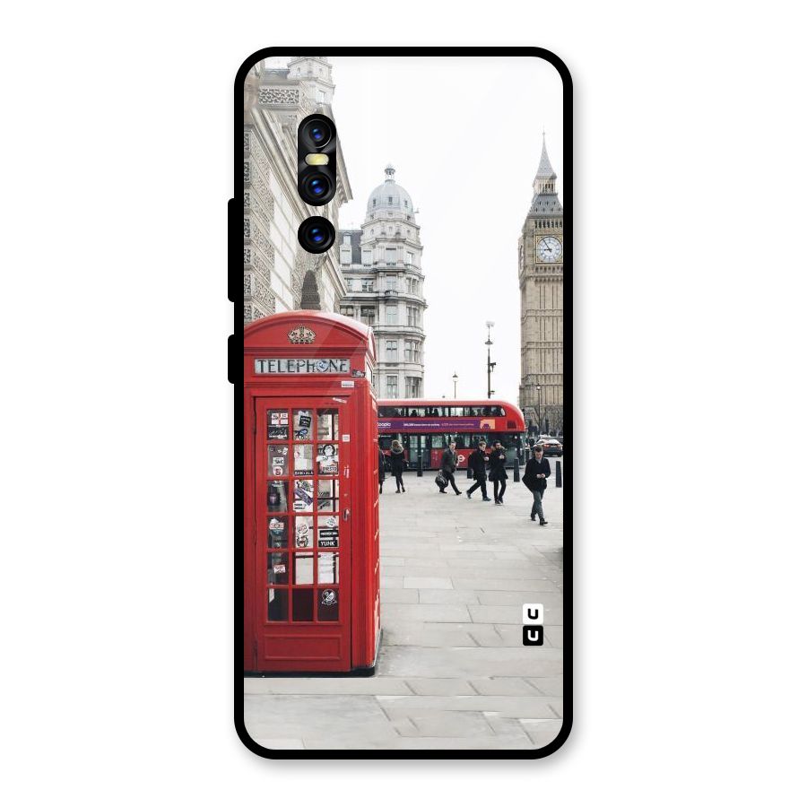 Booth In Red Glass Back Case for Vivo V15 Pro