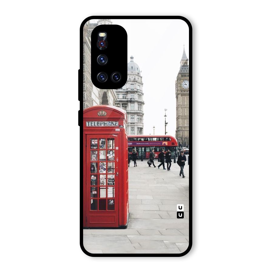 Booth In Red Glass Back Case for Vivo V19