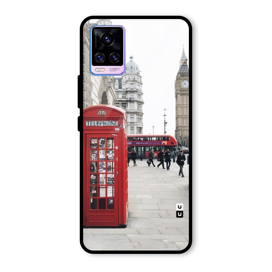 Booth In Red Glass Back Case for Vivo V20 Pro