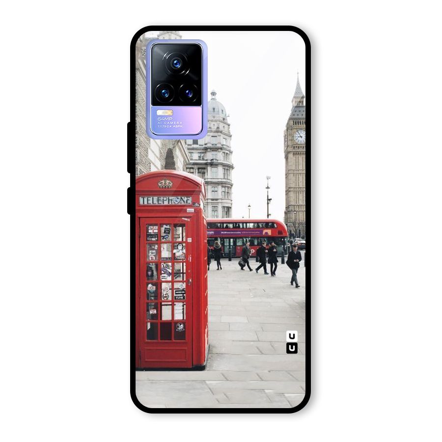Booth In Red Glass Back Case for Vivo Y73