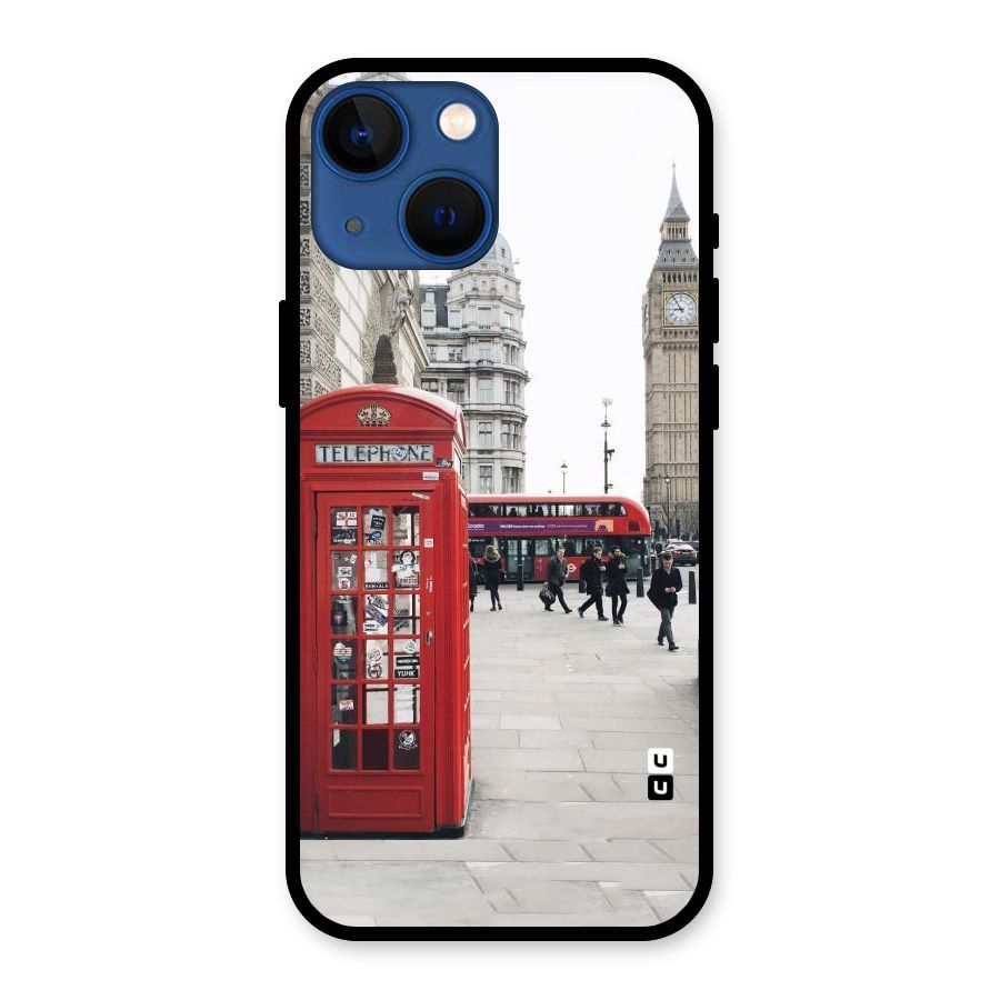 Booth In Red Glass Back Case for iPhone 13 Mini