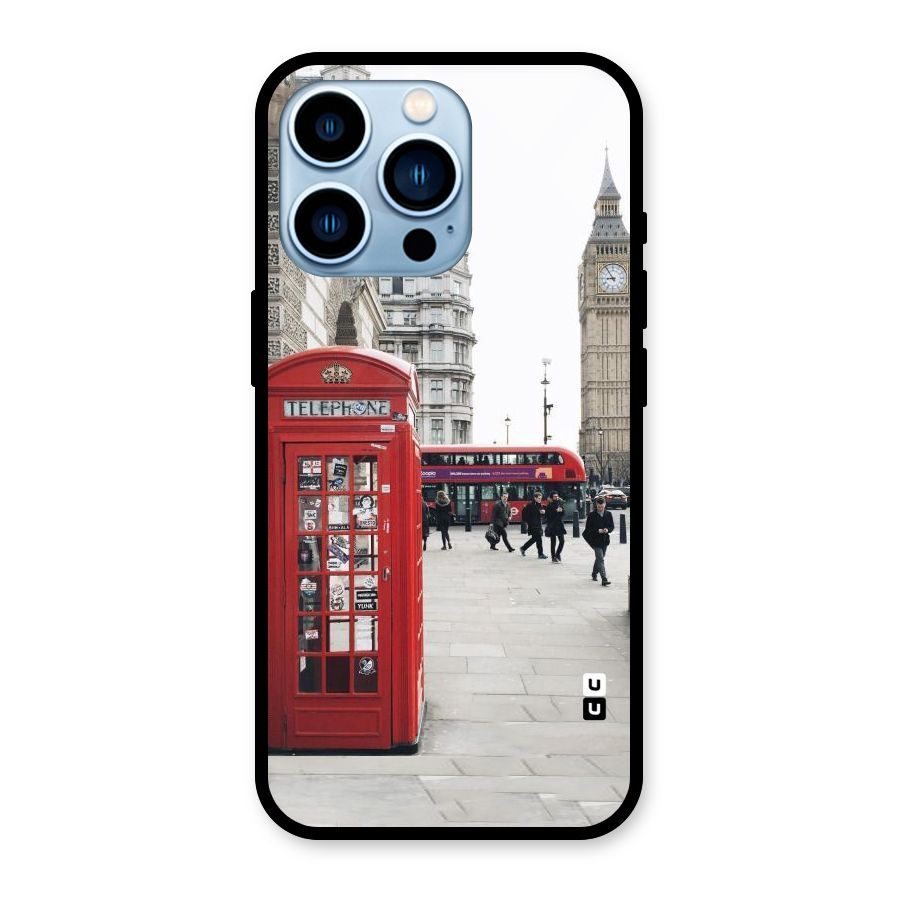 Booth In Red Glass Back Case for iPhone 13 Pro