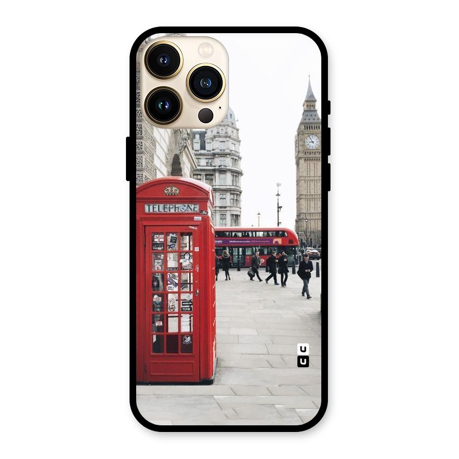 Booth In Red Glass Back Case for iPhone 13 Pro Max