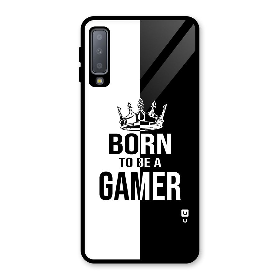 Born To Be Gamer Glass Back Case for Galaxy A7 (2018)