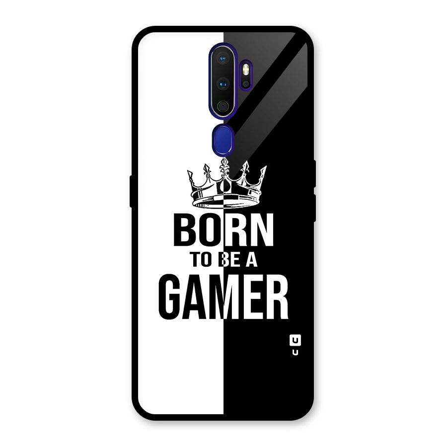 Born To Be Gamer Glass Back Case for Oppo A9 (2020)