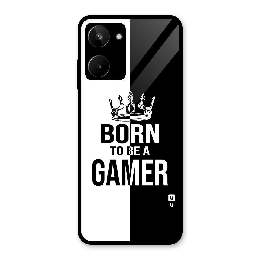 Born To Be Gamer Glass Back Case for Realme 10