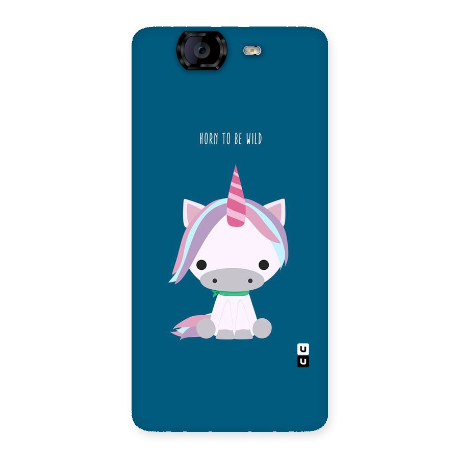 Born Wild Unicorn Back Case for Canvas Knight A350