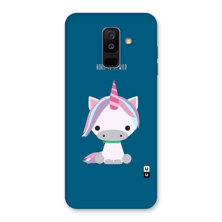 Born Wild Unicorn Back Case for Galaxy A6 Plus