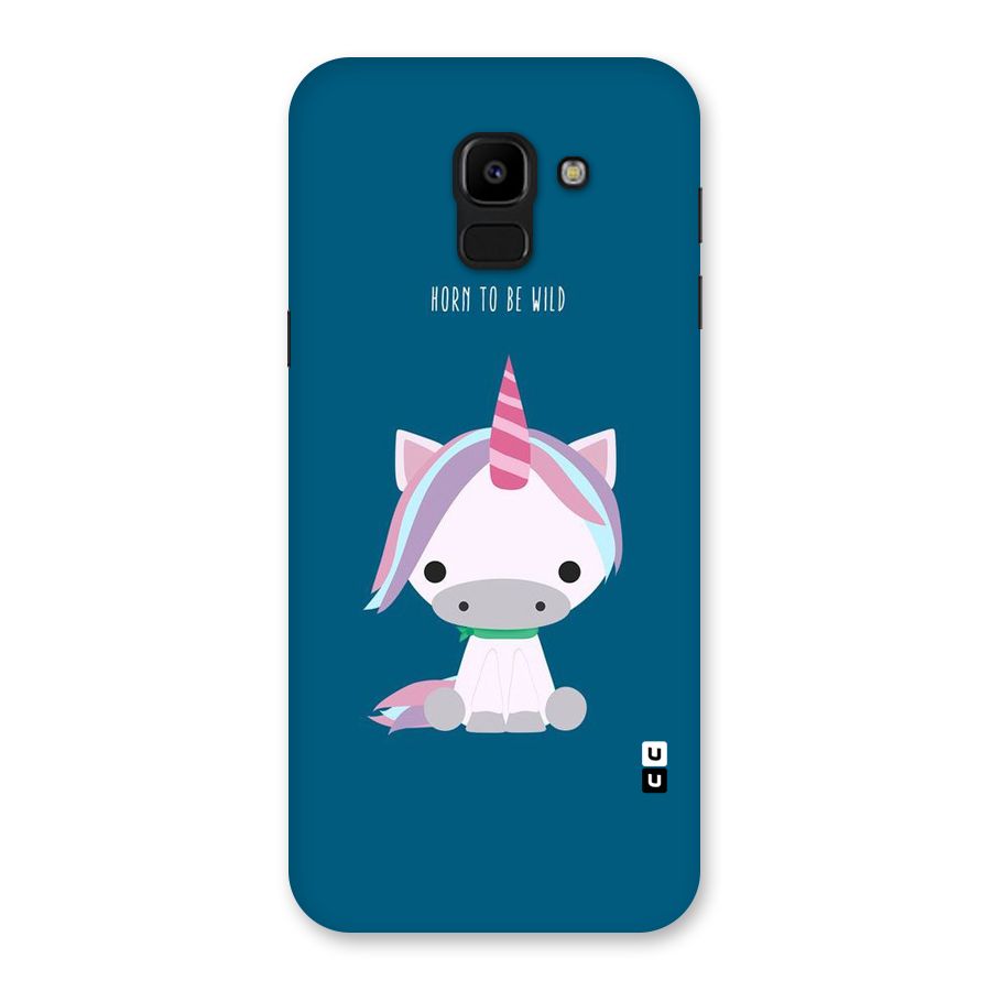 Born Wild Unicorn Back Case for Galaxy J6