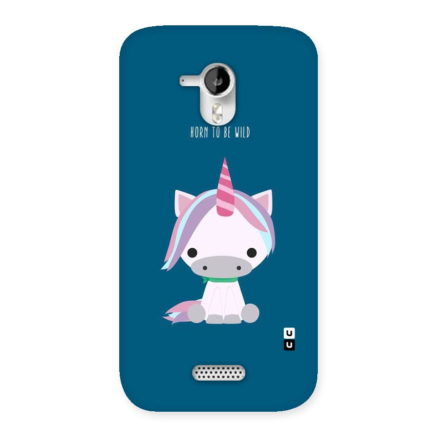 Born Wild Unicorn Back Case for Micromax Canvas HD A116