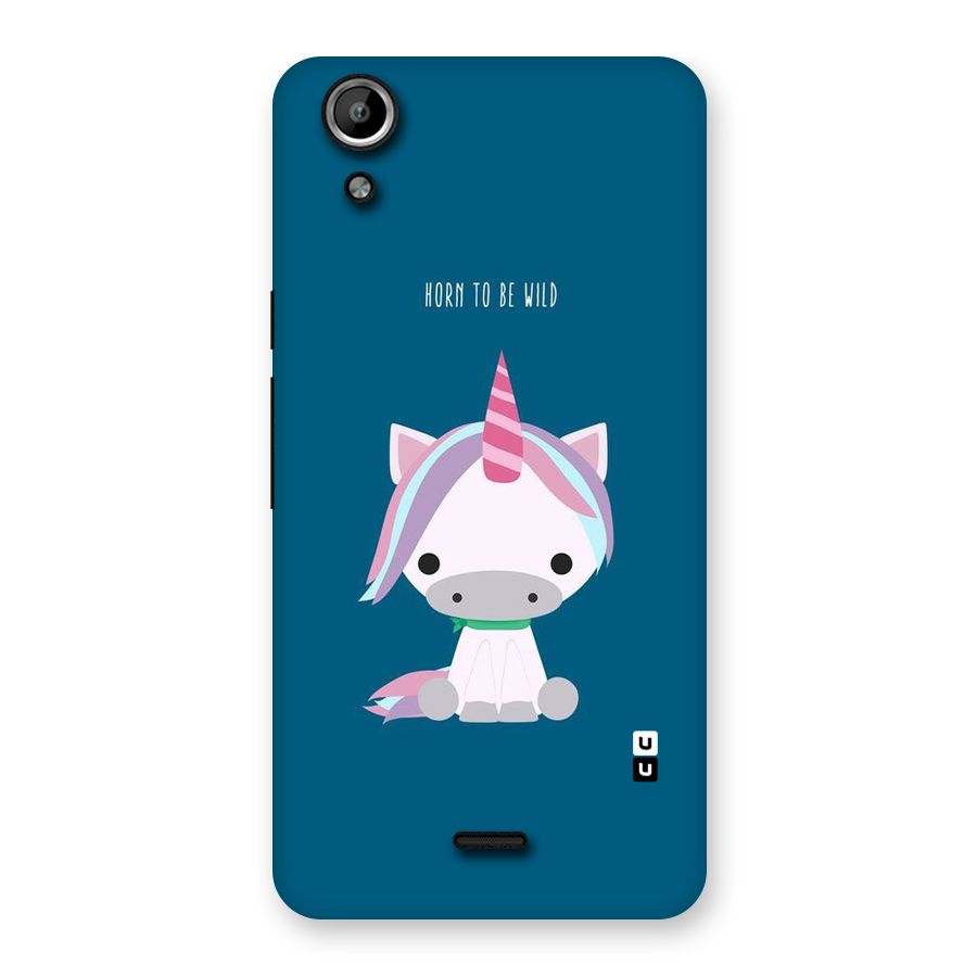 Born Wild Unicorn Back Case for Micromax Canvas Selfie Lens Q345