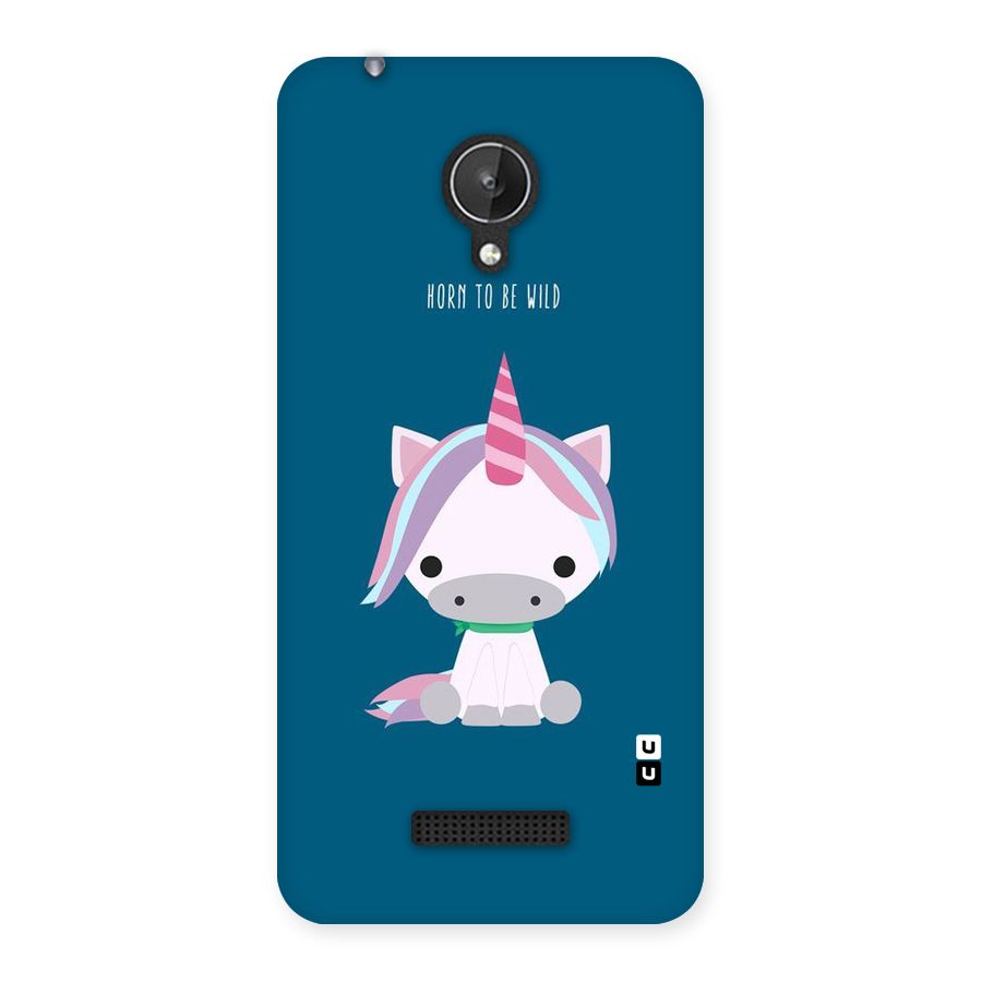 Born Wild Unicorn Back Case for Micromax Canvas Spark Q380