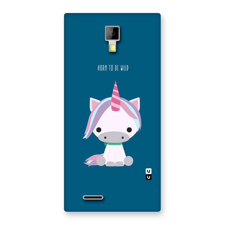 Born Wild Unicorn Back Case for Micromax Canvas Xpress A99