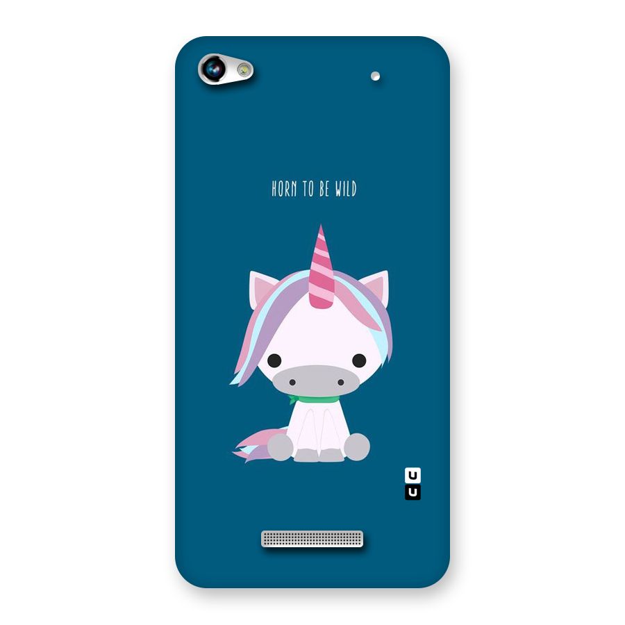 Born Wild Unicorn Back Case for Micromax Hue 2