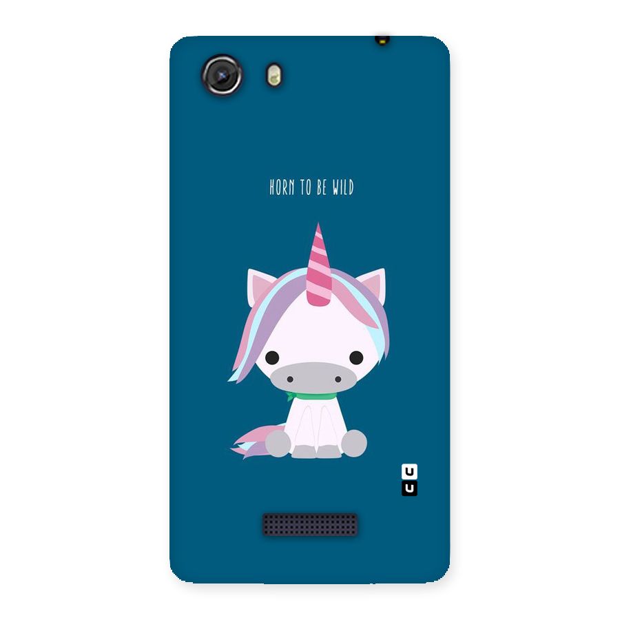 Born Wild Unicorn Back Case for Micromax Unite 3