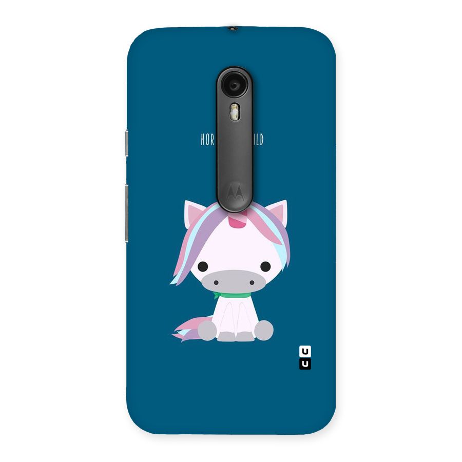 Born Wild Unicorn Back Case for Moto G3
