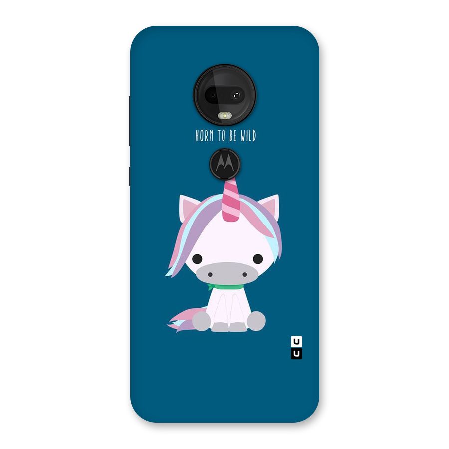 Born Wild Unicorn Back Case for Moto G7