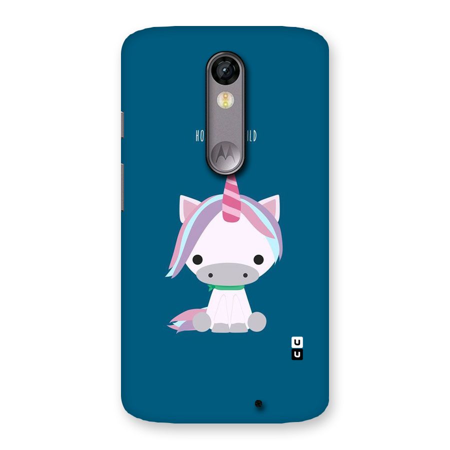 Born Wild Unicorn Back Case for Moto X Force